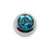 Titanium Jewelled Threaded Ball Blue Zircon