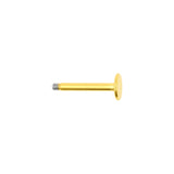 Surgical Steel Labret Stud - 4 mm Disc Gold