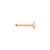Chirurgisch Staal Labret Stud - 4 mm Disc Rose Goud