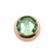 Surgical Steel Jewelled Threaded Ball Peridot