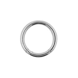 Chirurgisch Stalen Click Ring Zilver