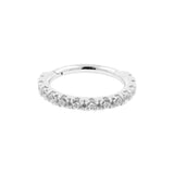 18 Karaats Witgouden Click Ring Gezet Met Zirkonia