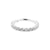 18 Karat White Gold Click Ring Set With Zirconia Clear
