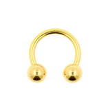 Chirurgisch Stahl Circular Barbell Gold