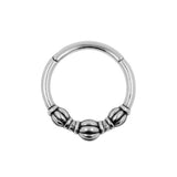 Chirurgisch Stalen Vintage Style Ring Zilver