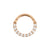 Surgical Steel Zirconia Ring Rose Gold