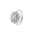 Nikkelvrij Stalen Rook Clicker - Zirconia Flower Clear / Clear