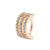 Nikkelvrij Stalen Rook Clicker - Triple Ring Rose Goud