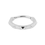 Nikkelvrij Stalen Click Ring - Studs Zilver