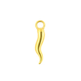 Nikkelvrij Stalen Click Ring Bedel - Pepper Goud
