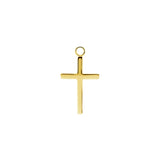 Chirurgisch Staal Click Ring Bedel - Cross Small Goud