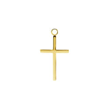 Chirurgisch Staal Click Ring Bedel - Cross Medium Goud