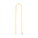 Chirurgisch Stalen Oor Threader - Pearl Goud