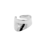925 Zilver Oor Cuff - Organic Drop - Zilver