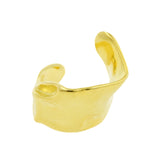 925 Zilver Oor Cuff - Organic Twist - Goud