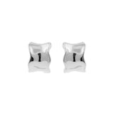 925 Silver Ear Studs - Bangle Wavy - Silver