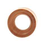 Houten Double Flared Tunnel - Sawo Roodbruin