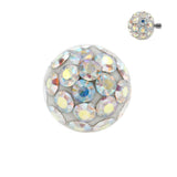 Titanium Multi-Jewelled Ball Crystal AB