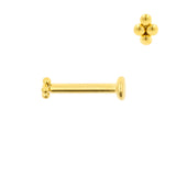 Titanium Dots Cluster Labret - 3mm Goud
