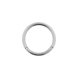Titanium Click Ring Zilver