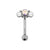 Titanium Zirkonia Cluster Rook Piercing Crystal AB