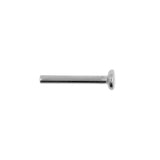 Titan Labret Stecker 2,5 mm Scheibe - Silber