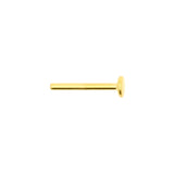 Titanium Labret Stecker 2,5 mm Scheibe - Gold
