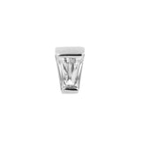 Nikkelvrij Stalen Zirkonia Trapezoid - Zilver