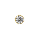 Titanium Half Dome With Zirconia Gold