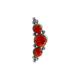 Titanium Opal Cluster - Red Opal