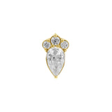 Nikkelvrij Stalen Droplet Cluster Attachment - Clear