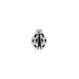 Nickel-Free Stainless Steel Ladybug Silver