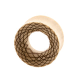 Houten Snakeskin Tunnels - Crocodile Licht Bruin