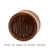 Wood Custom Word Plugs - Sawo Red Brown