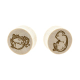 Houten Egg Plugs - Crocodile Houten Licht Bruin