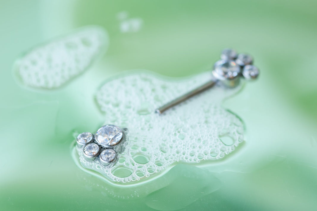 Cleaning your piercing jewelry