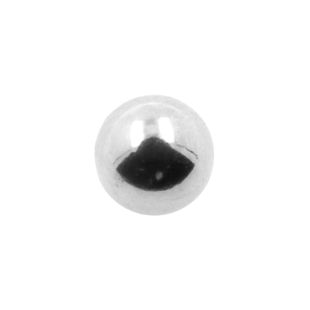 Surgical Steel Threaded Ball Silver