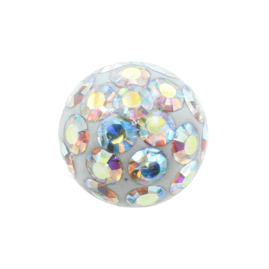Chirurgisch Stalen Multi Jewelled Opschroefbal Crystal AB