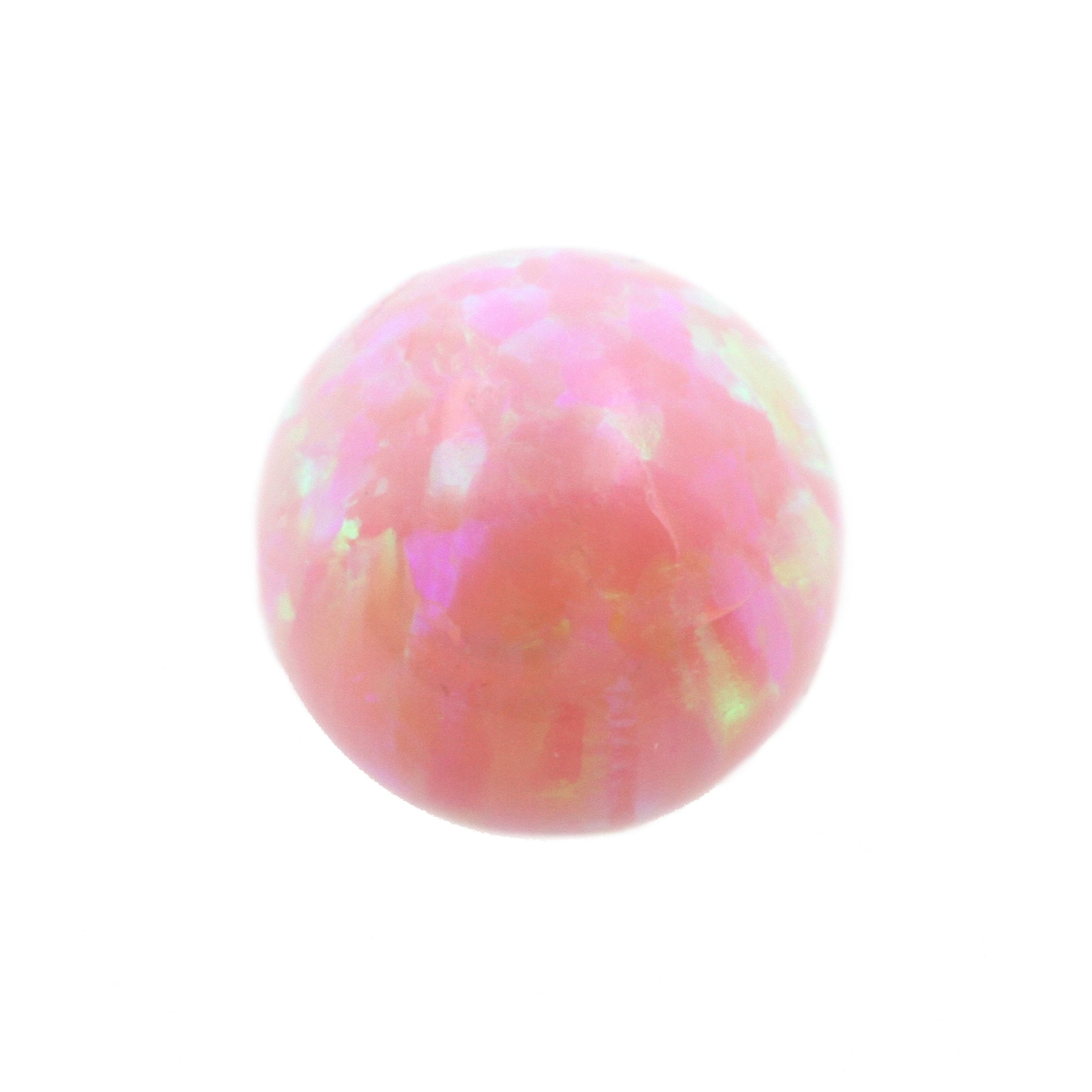 Synthetisch Stenen Opschroefbare Opaalbal Pink Opal