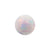 Synthetic Stone Threaded Opal Ball White Opal