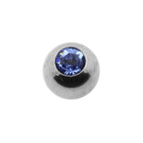 Titanium Opschroefbal Kristal Sapphire