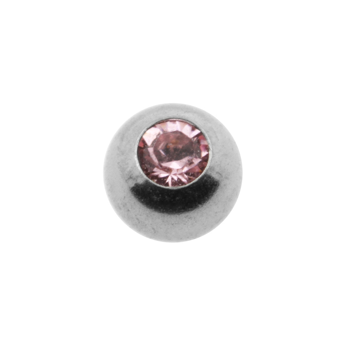 Titanium Opschroefbal Kristal Light Rose
