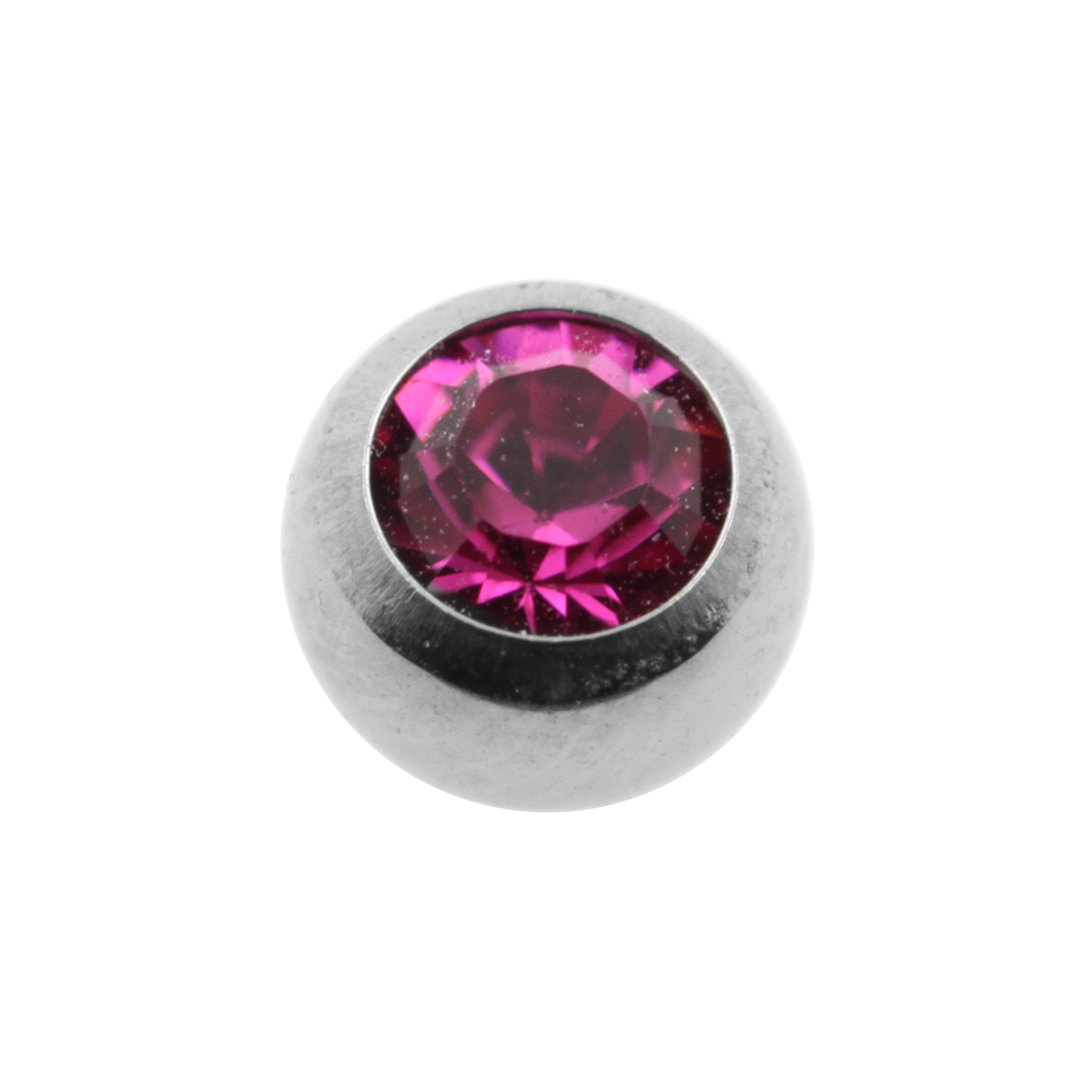 Titanium Opschroefbal Kristal Fuchsia