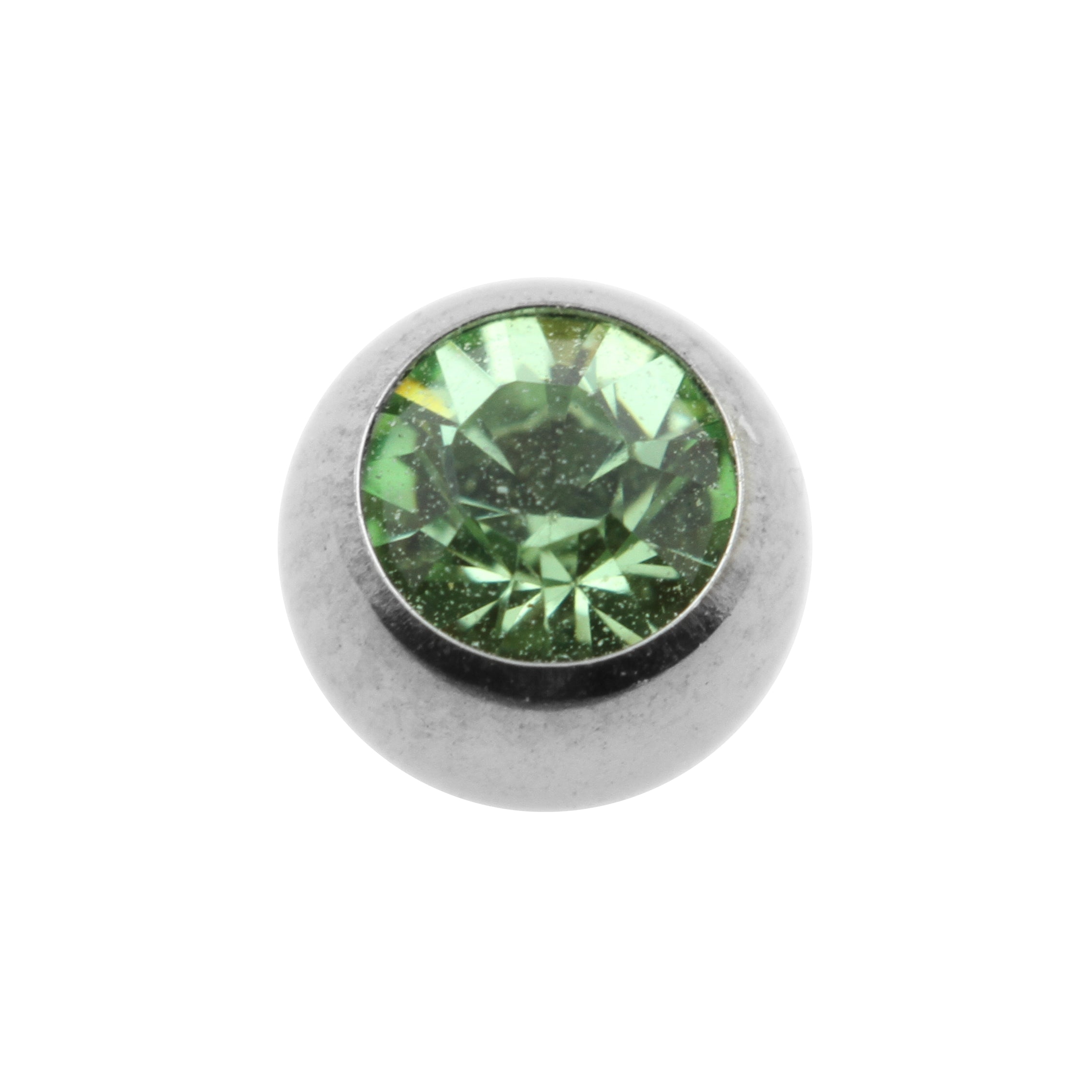 Titanium Opschroefbal Kristal Peridot