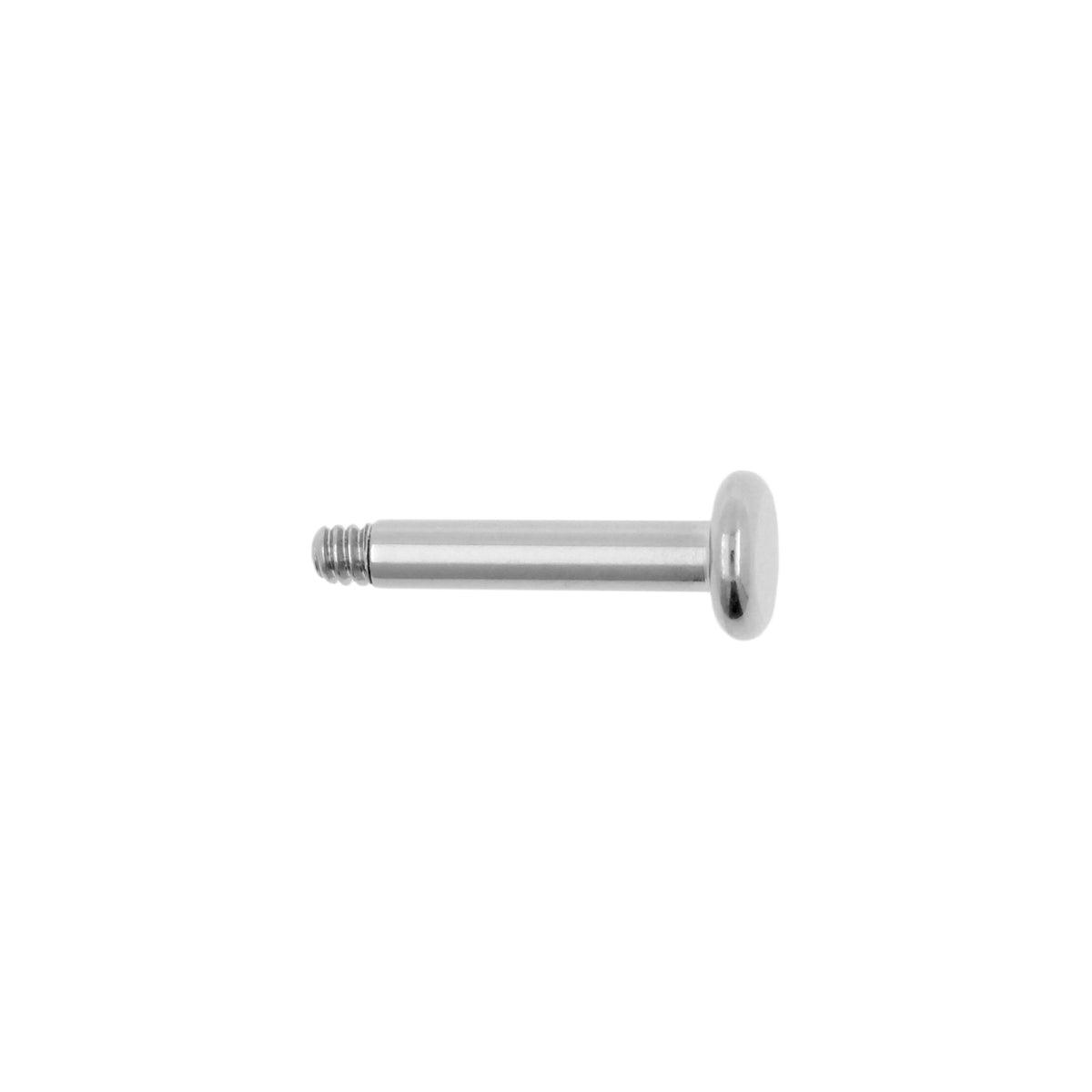 Titan Labret-Stecker – 4 mm Scheibe Silber