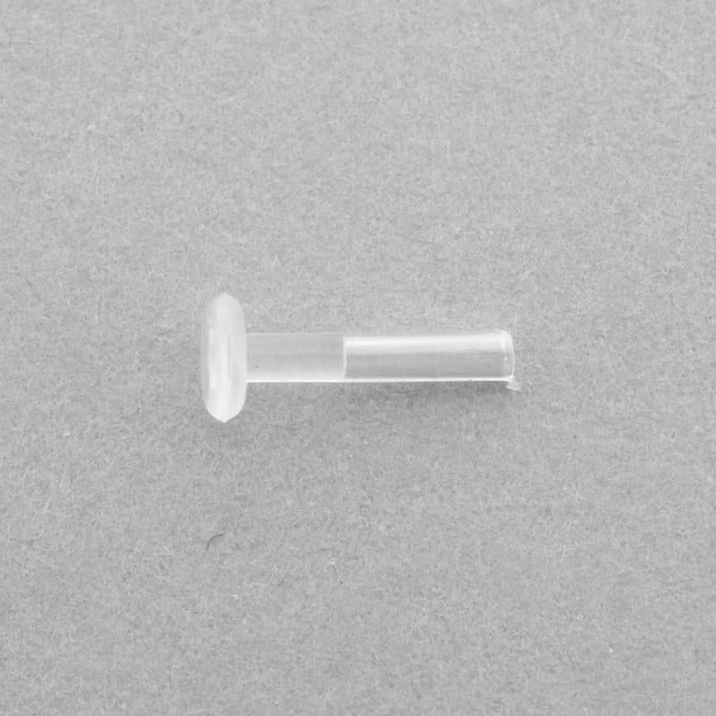 Bioplast Push-Fit Stud - 3mm Back Transparant