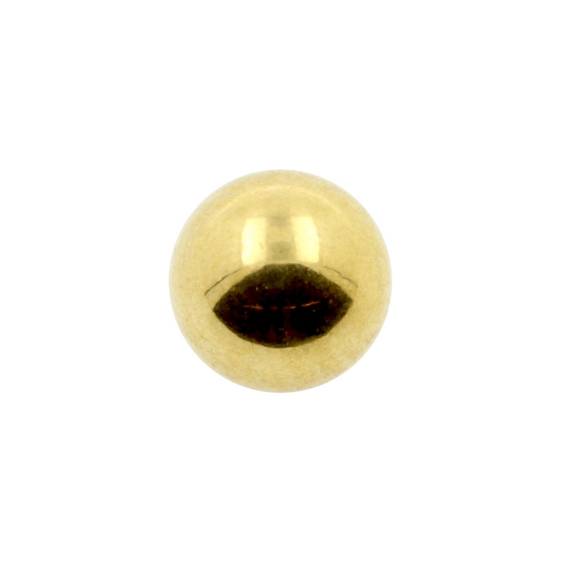 Surgical Steel Threaded Ball Gold