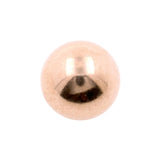 Surgical Steel Threaded Ball Rose Gold