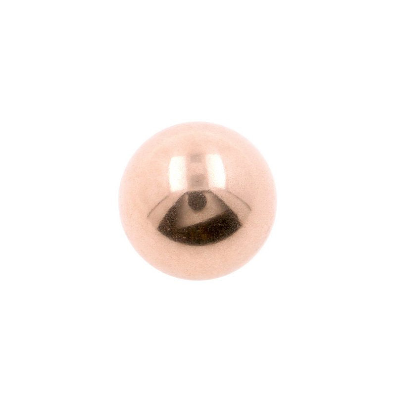 Surgical Steel Threaded Ball Rose Gold