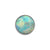 Titanium Cabochon Opaal Disc Light Green Opal